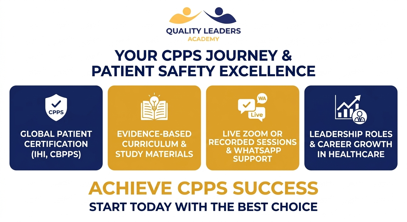 WHY QUALITY LEADERS ACADEMY IS THE BEST CHOICE TO CONQUER THE CPPS EXAM AND ENSURE PATIENT SAFETY