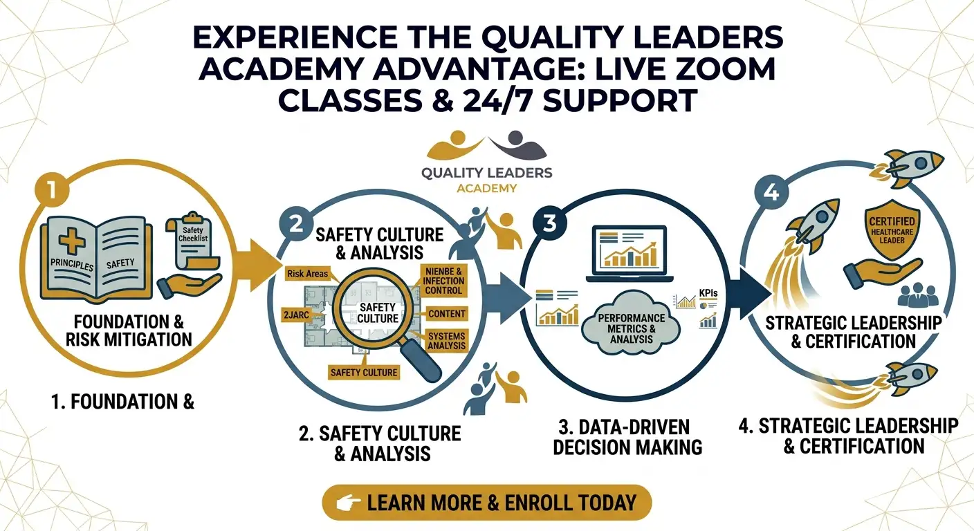 EXPERIENCE THE QUALITY LEADERS ACADEMY ADVANTAGE: LIVE ZOOM CLASSES & 24/7 SUPPORT