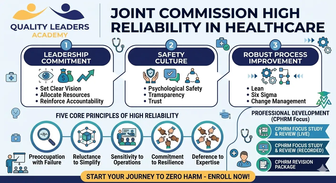 JOINT COMMISSION HIGH RELIABILITY IN HEALTHCARE: A COMPLETE FRAMEWORK FOR ZERO HARM AND SAFER SYSTEMS